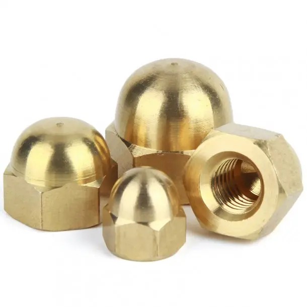 Copper Brass DIN1587 HEX CAP CAP CAP, PIESE AUTO, OE NUTS CUSTOM